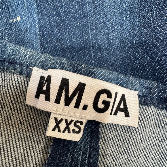 I.Am.Gia Despina Bleached Tie Dye Denim Halter Crop Top size XXS $90 - Picture 14 of 14